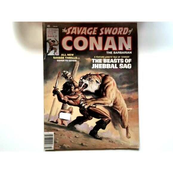 The Savage Sword of Conan #27 Barry Windsor-Smith Marvel 1976 - Picture 1 of 2
